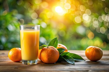 Refreshing orange juice: a healthy summer breakfast drink, packed with Vitamin C and bursting with juicy citrus flavor.