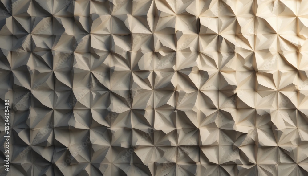 Poster geometric abstract patterned textured wall with light and shadow play