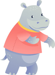 Hippopotamus In Costume