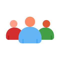 Team flat icon