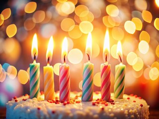 Low Light Birthday Candles - Glowing Festive Celebration