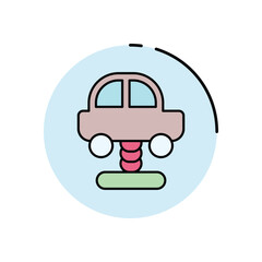 Baby Swing Toy Vector icon