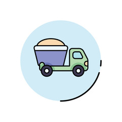 Dump Truck Vector icon