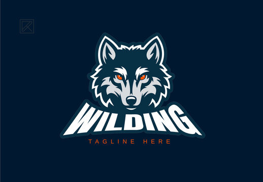 Wilding Wolf Logo Design