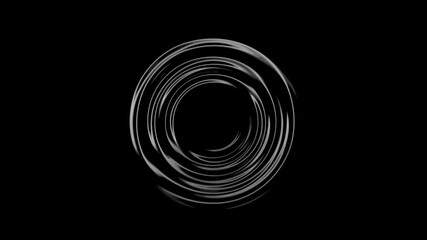 Animation of ripples formed by water drops on water surface slowly spreading and disappearing, alpha channel - Powered by Adobe