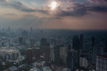 Bangkok from the height of the observation deck
