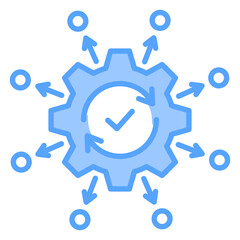 Distribution Blue Icon
