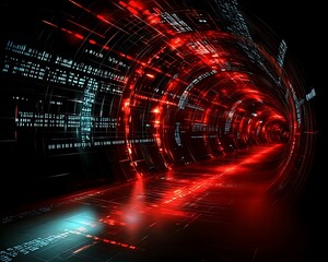 Data Stream Tunnel, Digital World