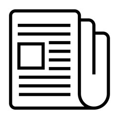 news paper vector icon