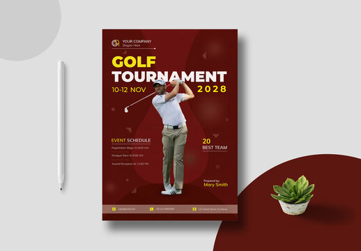 Golf Tournament Flyer Template