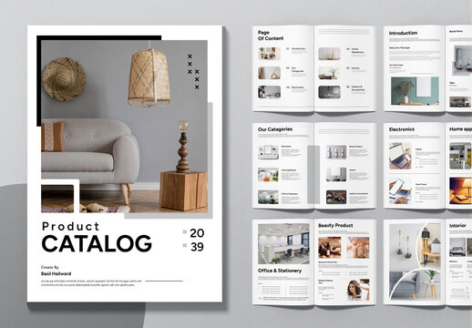 Modern And Minimal Product Catalog Layout