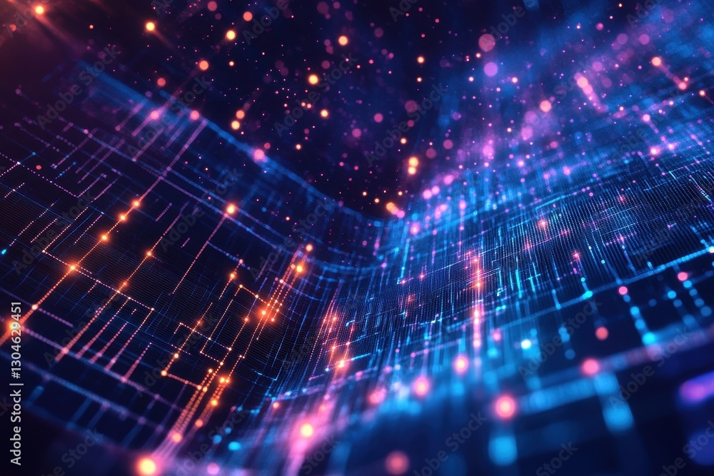 Poster technological processes are revolutionizing industries through automation and artificial intelligenc
