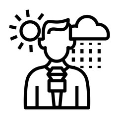 weather report vector icon