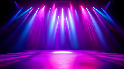 Stage Lighting with Colorful Beams