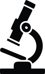 Microscope simple icon on white background. Microscope sign Vector