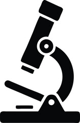 Microscope simple icon on white background. Microscope sign Vector