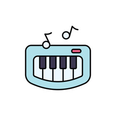 Baby Piano Vector icon