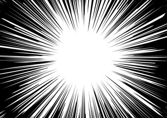 集中線の背景素材