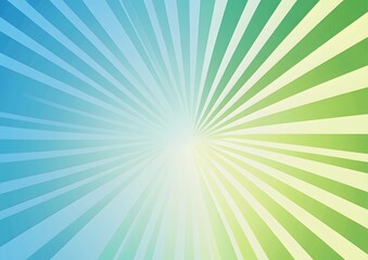 Fototapeta premium Abstract background of radial lines, with blue and green color palette