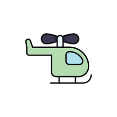 Toy Helicopter Vector icon