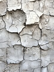 Cracked Concrete Surface with Rough Texture and Weathered Appearance Emphasizing Detail and Materiality for Architectural and Construction Applications