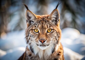 Majestic Lynx in its Natural Habitat: A Candid Wildlife Photo