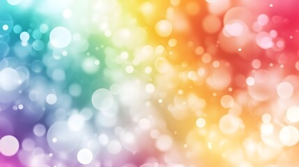 Obraz premium a vibrant and colorful bokeh background with a spectrum of rainbow hues and shimmering lights 