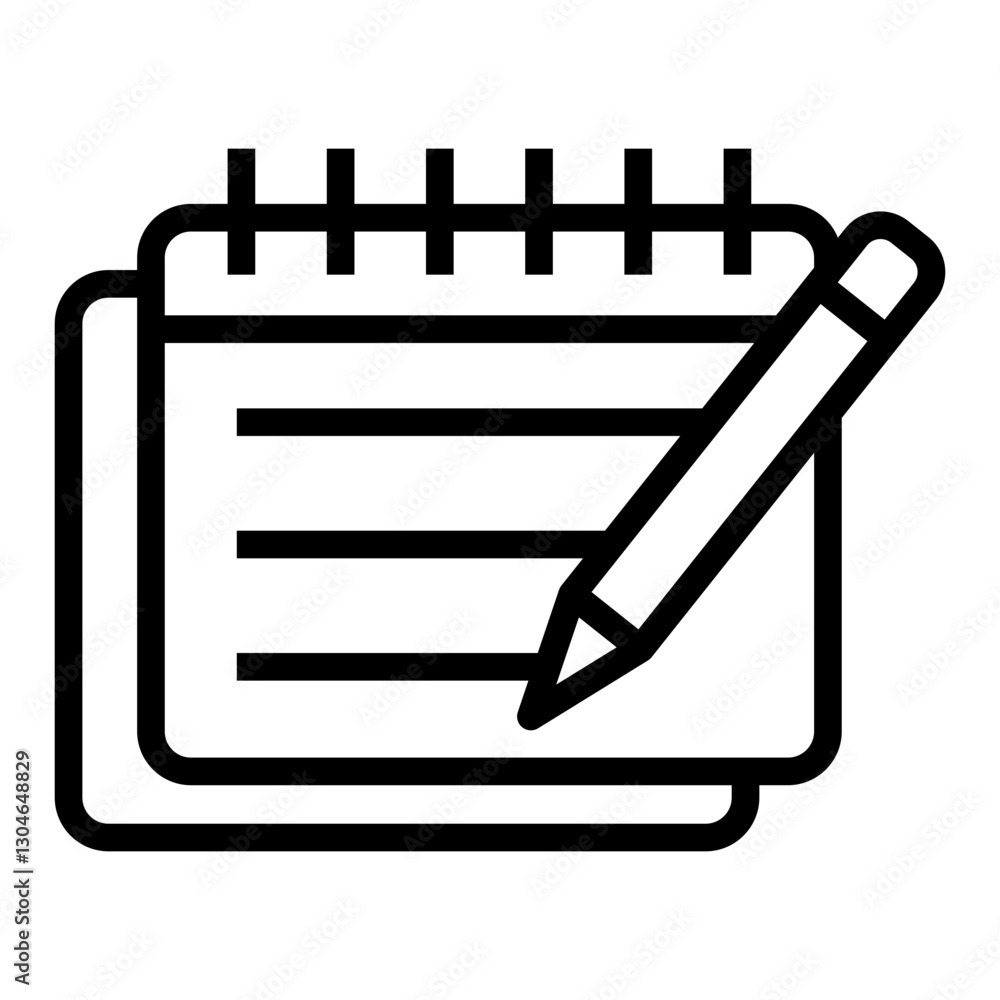 Poster notes vector icon