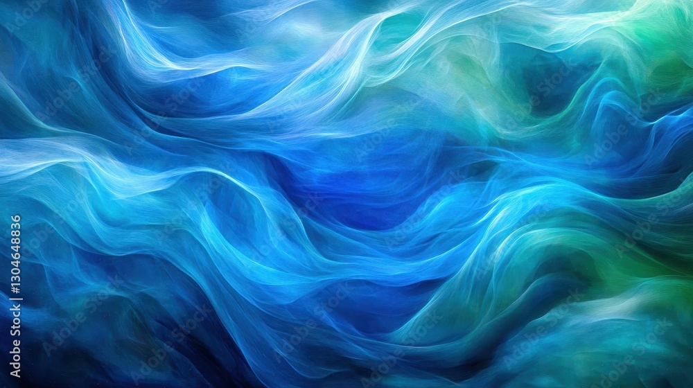 Canvas Prints abstract interstellar background with flowing galactic light trails and mist