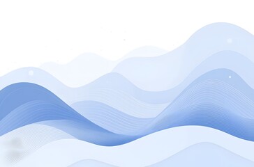 Fototapeta premium Abstract background of blue wavy shapes, evoking a sense of calm and fluidity, suitable for design or concept