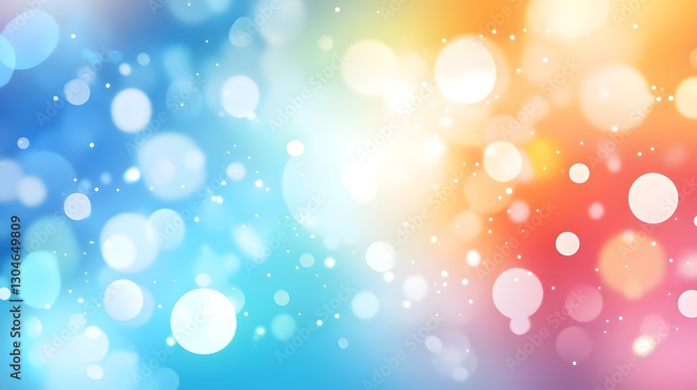 Poster abstract blurred colorful lights and bokeh effect. beautiful bright background with shiny circles an