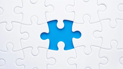 Obraz premium puzzle with missing piece