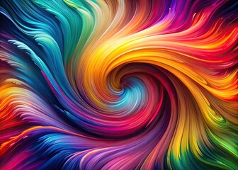 Obraz premium High-resolution digital abstract art: vibrant swirls, dynamic shapes, and creative design create a stunning artistic background.