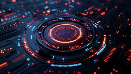 Futuristic Circuitry Interface