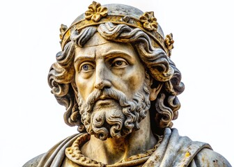 Medieval Statue Udine, Italy: Candid Historical Photography