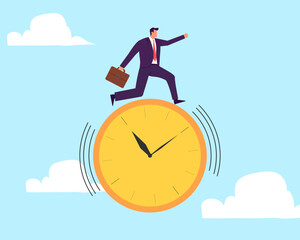 Time management, effort or efficiency boost, productivity to finish project, teamwork or planning, multitasking or finish work within deadline concept