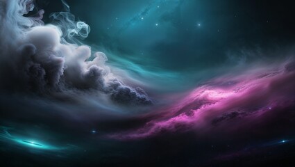 Fototapeta premium A mesmerizing cosmic scene with vibrant colors and soft textures.