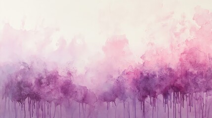 Fototapeta premium A delicate watercolor background with blush pink and lilac melting into a cloud-like gradient