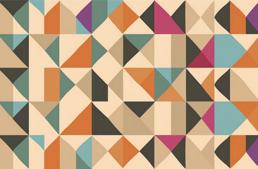 Obraz premium Stylish abstract background with geometric shapes and a muted color palette creating a modern aesthetic.