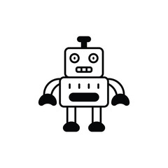 Toy Robot Vector icon
