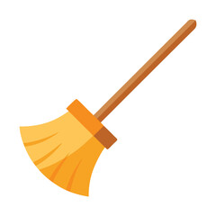 soft broom sweeping icon vector imaage  set on-white-background