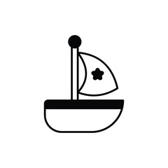 Boat Toy Vector icon