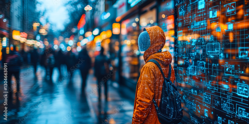 Poster ai-driven retail technology enhancements creating interactive consumer experiences with intuitive di