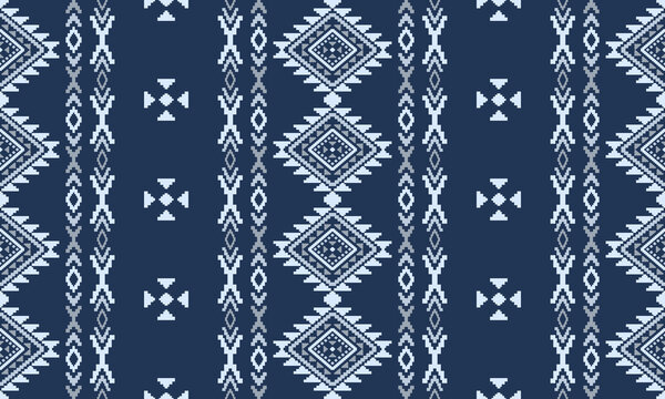 Southwest Aztec geometric Native American Mexican Navajo tribal ethnic boho indian texture ornament seamless pattern fabric colorful design vector for woven textile printing blanket rug carpet fashion