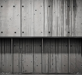 Old black background. Wallpaper in grunge style. Concrete texture. Black acrylic stains isolated on white. Hand drawn banner, label, frame shape. Black textured design elements.generative ai