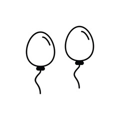 Balloons Vector icon