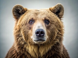 Minimalist Big Bear Greeting: Friendly Forest Animal Illustration