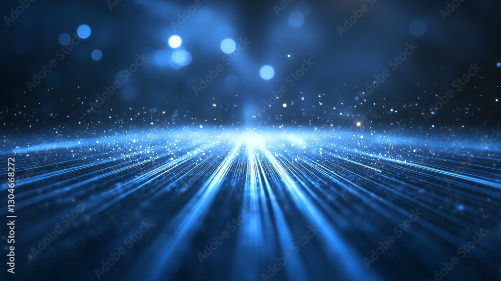 Wall mural digital abstract lines and light rays,future technologies