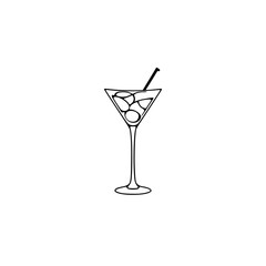 Monochromatic depiction of a drink with the use of glasses
Cocktails.