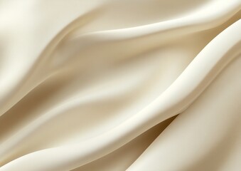 Obraz premium Soft, flowing ivory fabric with elegant drapes and folds.